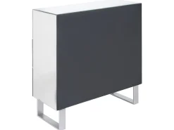 Beliani Lipasto Peililasi 4 Laatikkoa Hopea Nesle Fashion