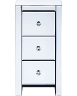 Beliani Lipasto Peililasi 3 Laatikkoa Hopea Lorris Best Sale