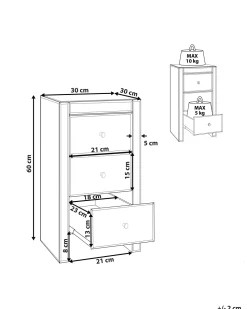 Beliani Lipasto Peililasi 3 Laatikkoa Hopea Lorris Best Sale