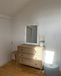 Beliani Lipasto Rottinki 3 Laatikkoa Vaalea Puu Ponca Cheap