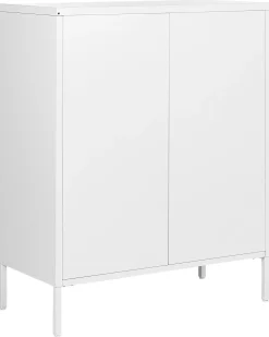 Beliani Lipasto Teras 4 Laatikkoa Valkoinen Enago Best Sale