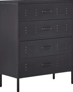 Beliani Lipasto Teras 4 Laatikkoa Musta Enago Best