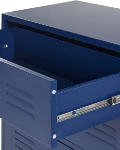 Beliani Lipasto Teras 4 Laatikkoa Laivastonsininen Enago Hot