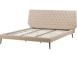 Beliani Makuuhuonesetti Keinonahka 4 Osaa Beige 180 X 200 Cm Essonne Online