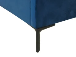 Beliani Makuuhuonesetti Sametti 3 Osaa Laivastonsininen 180 X 200 Cm Sezanne Cheap