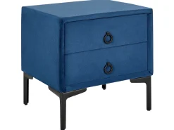 Beliani Makuuhuonesetti Sametti 3 Osaa Laivastonsininen 180 X 200 Cm Sezanne Cheap