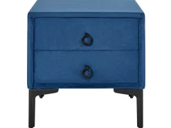 Beliani Makuuhuonesetti Sametti 3 Osaa Laivastonsininen 180 X 200 Cm Sezanne Cheap