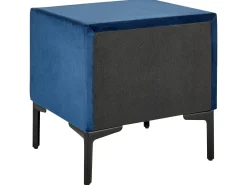 Beliani Makuuhuonesetti Sametti 3 Osaa Laivastonsininen 180 X 200 Cm Sezanne Cheap