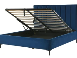 Beliani Makuuhuonesetti Sametti 3 Osaa Laivastonsininen 180 X 200 Cm Sezanne Cheap