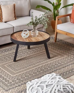 Beliani Matto Beige/Harmaa 160 X 230 Cm Baglar Best Sale