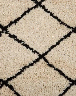 Beliani Matto Beige/Musta 140 X 200 Cm Midyat Ii Clearance