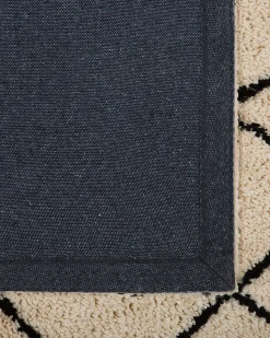 Beliani Matto Beige/Musta 140 X 200 Cm Midyat Ii Clearance