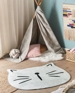 Beliani Matto Harmaa 100 Cm Kitty Cheap