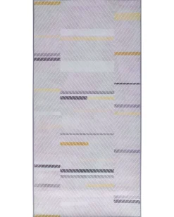 Beliani Matto Harmaa/Keltainen 80 X 150 Ergenli Hot