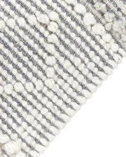 Beliani Matto Harmaa/Valkoinen 160 X 230 Cm Tonya Outlet