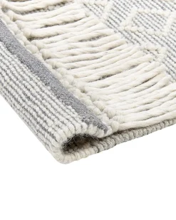 Beliani Matto Harmaa/Valkoinen 160 X 230 Cm Tonya Outlet