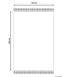 Beliani Matto Harmaa/Valkoinen 160 X 230 Cm Tonya Outlet