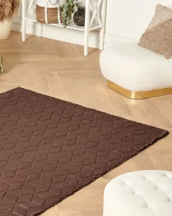 Beliani Matto Janiksen Tekoturkis Ruskea 160 X 230 Cm Thatta Discount