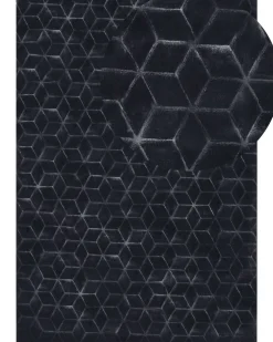 Beliani Matto Janiksen Tekoturkis Musta 160 X 230 Cm Thatta Hot