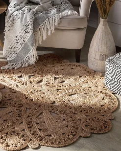 Beliani Matto Juutti Beige 120 Cm Bucak Best