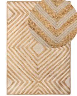 Beliani Matto Juutti Beige 140 X 200 Cm Pirli New