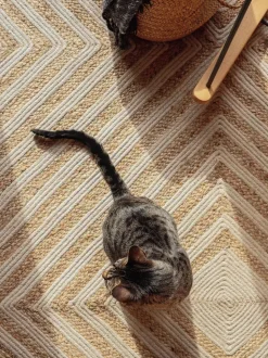 Beliani Matto Juutti Beige 140 X 200 Cm Pirli New