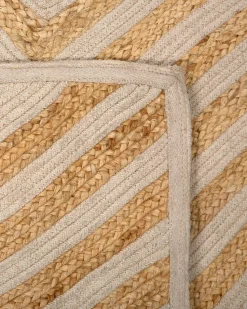 Beliani Matto Juutti Beige 140 X 200 Cm Pirli New