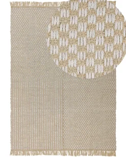 Beliani Matto Juutti Beige 140 X 200 Cm Adabag Outlet