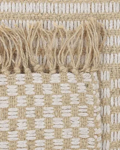 Beliani Matto Juutti Beige 140 X 200 Cm Adabag Outlet