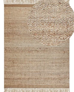 Beliani Matto Juutti Beige 160 X 230 Cm Abana Discount