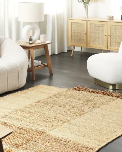 Beliani Matto Juutti Beige 160 X 230 Cm Hamzalar Flash Sale