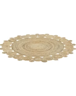 Beliani Matto Juutti Beige O 120 Cm Golgen Flash Sale