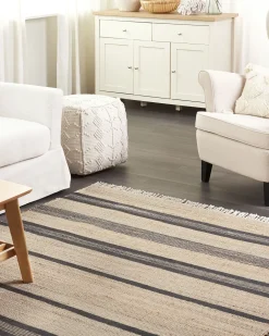 Beliani Matto Juutti Beige/Harmaa 160 X 230 Cm Talpur Flash Sale