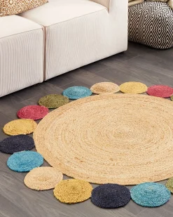 Beliani Matto Juutti Monivarinen 140 Cm Vostan Flash Sale