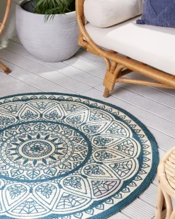 Beliani Matto Juutti Sininen 120 Cm Anadere Best Sale