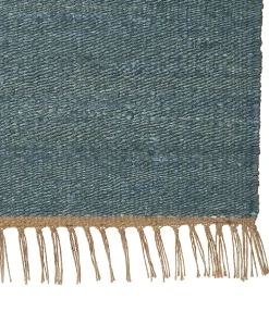 Beliani Matto Juutti Sininen 160 X 230 Cm Lunia Cheap