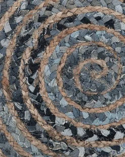 Beliani Matto Juutti Sininen/Beige 120 Cm Maslak Online