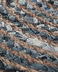 Beliani Matto Juutti Sininen/Beige 120 Cm Maslak Online