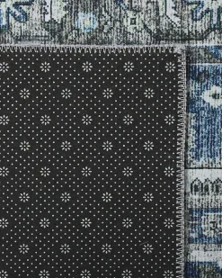 Beliani Matto Kangas Harmaa/Sininen 80 X 300 Cm Kottar Cheap