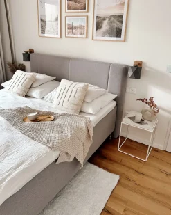 Beliani Matto Kangas Valkoinen 160 X 230 Cm Demre Store