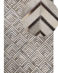 Beliani Matto Lehmannahka Beige 140 X 230 Cm Tekir Best Sale