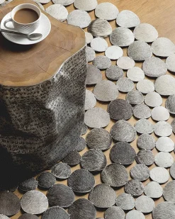 Beliani Matto Lehmannahka Harmaa 140 Cm Hilvan Online