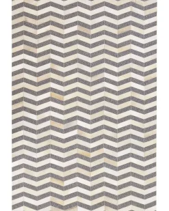 Beliani Matto Lehmannahka Harmaa/Beige 160 X 230 Cm Baggoze Cheap