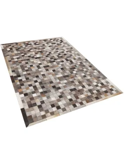 Beliani Matto Lehmannahka Monivarinen 160 X 230 Cm Armutlu Shop