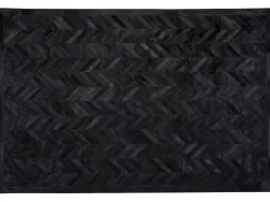 Beliani Matto Lehmannahka Musta 160 X 230 Cm Belevi Sale