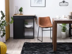 Beliani Matto Lehmannahka Musta 160 X 230 Cm Belevi Sale