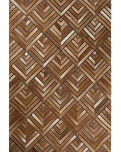 Beliani Matto Lehmannahka Ruskea 140 X 230 Cm Tekir Best Sale