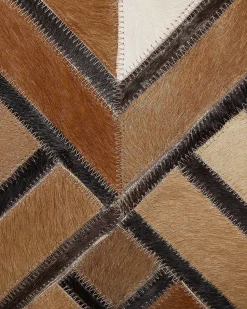 Beliani Matto Lehmannahka Ruskea 140 X 230 Cm Tekir Best Sale