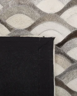 Beliani Matto Lehmannahka Ruskea/Beige 160 X 230 Cm Kirca Outlet