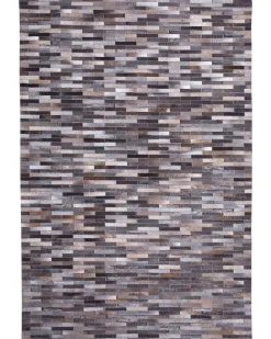 Beliani Matto Lehmannahka Ruskea/Harmaa 140 X 200 Cm Ahilli Online